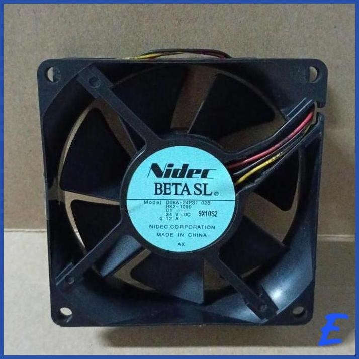 | BHG | 9273 FAN KIPAS 8X8 8CM 8 CM NIDEC BETA SL DC24V DC 24V 24VDC 3 PIN KABEL 3PIN 3KABEL