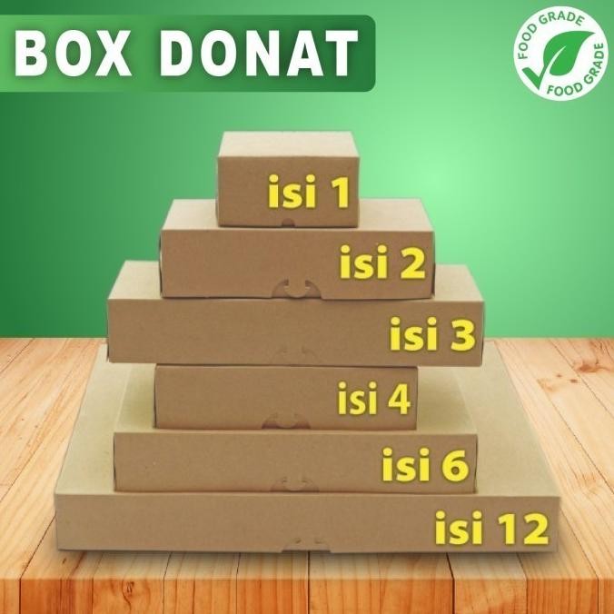 (Expert) Kotak Dus Box DONAT PINK Isi 4