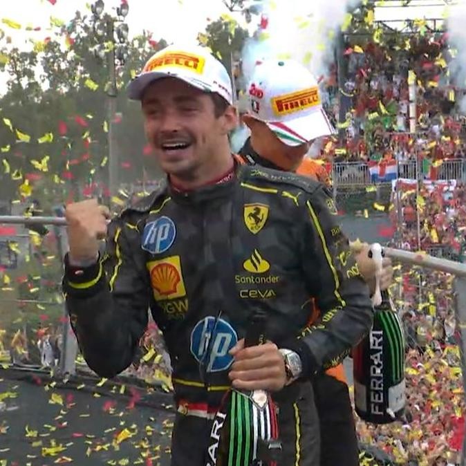 Official F1 2024 Italia GP Monza Podium Cap. Topi Pembalap Juara 1 Formula 1