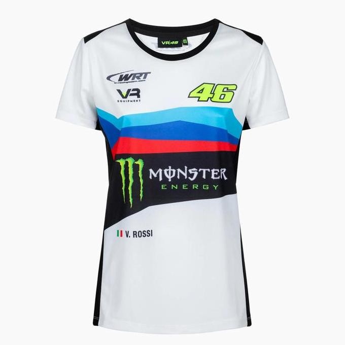 VR 46 Valentino 46 Rossi WRT 2024 "ROAD TO LE MANS" T-SHIRT WOMAN Kaos