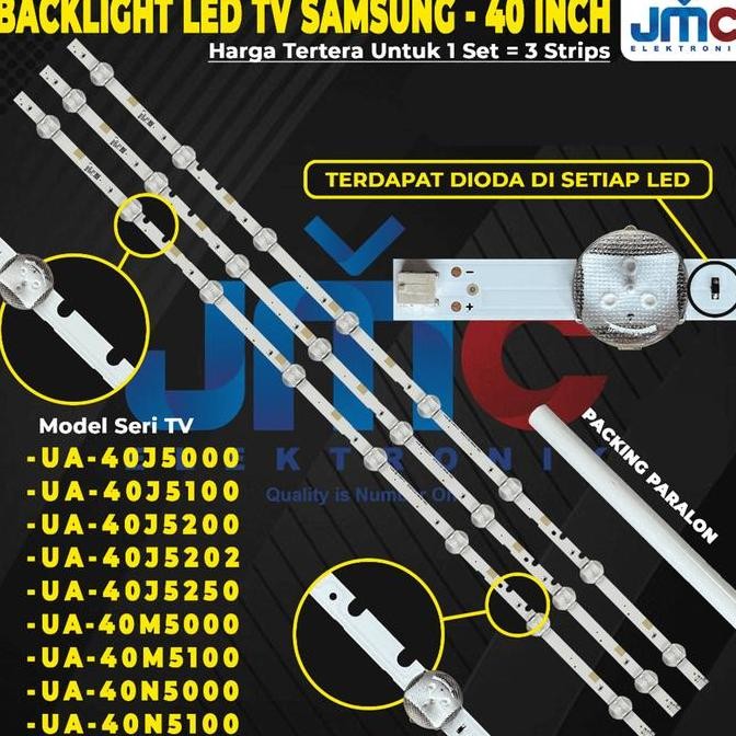 TERBARU - BACKLIGHT TV 40 Inch For Samsung UA40J5000 UA40J5100 UA40J5200 UA40J5202 UA40J5250DK UA40N