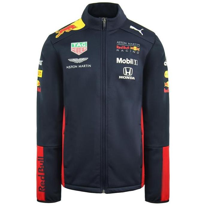 Red Bull Racing F1 2020 Team Softshell Jacket. Jaket Unisex Pria Wanita