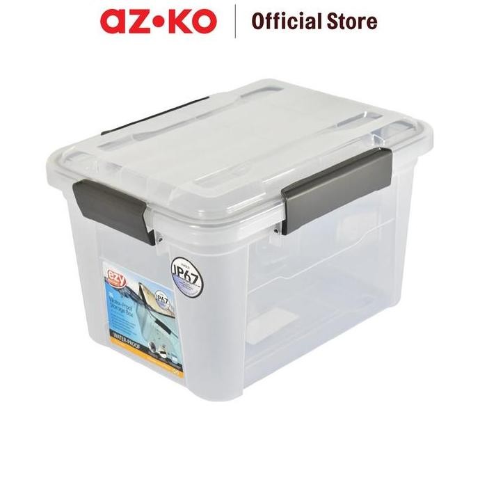 

Terlaris Azko Ezy Storage 38.3X28.9X24.3 Cm Kotak Penyimpanan Dengan Tutup