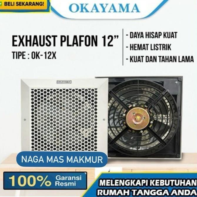 Kipas Exhaust Hexos Plafon 12 Inch Selectron