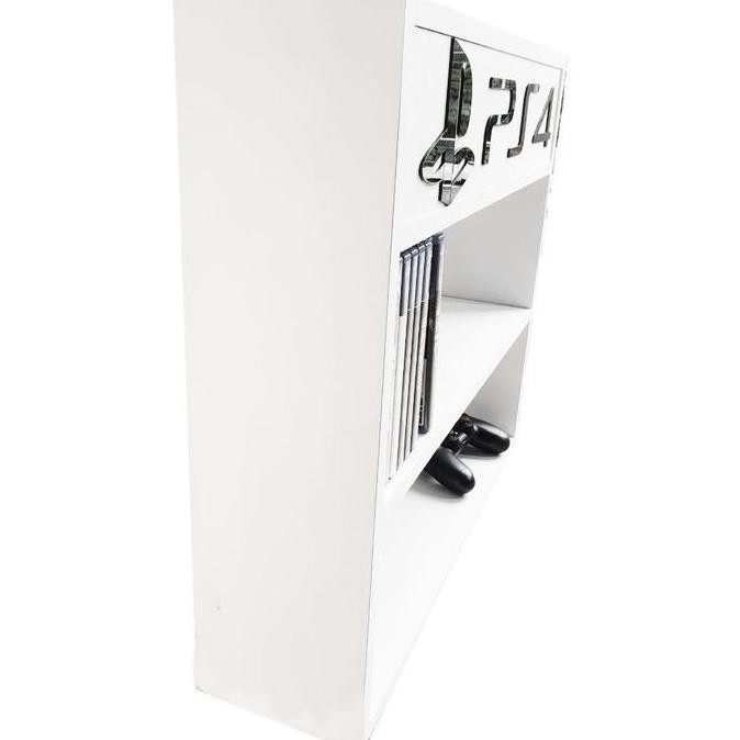 ready Rak Penyimpanan BD PS4 / Storage Kaset Game PS5 / Rak Playstation Dinding / Rak PS Kayu