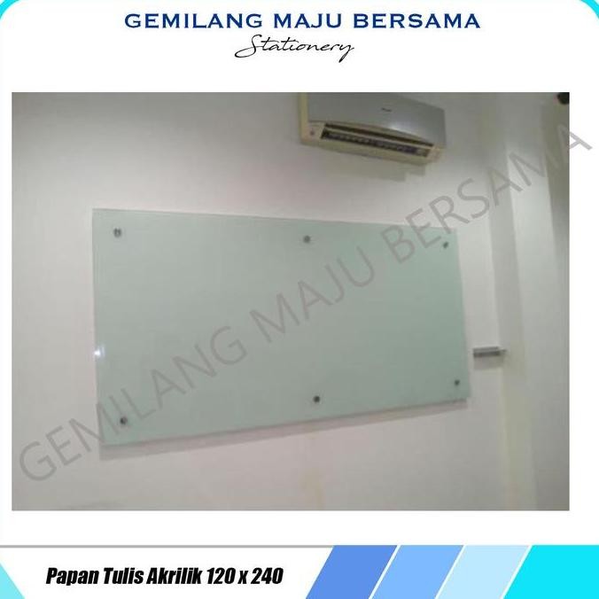 

NEW Whiteboard / Papan Tulis 120 x 240 Acrylic Akrilik Putih Susu