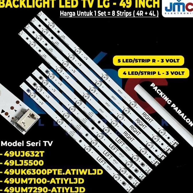 Backlight TV for 49 Inch 49UJ632T-ATIYLJD 49LJ5500 49UK6300PTE.ATIWLJD 49UM7290PTD-ATIYLJD 49UM7100P