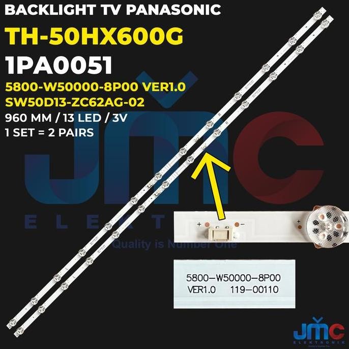 BEBAS ONGKIR - Backlight TV for Panasonic 50 Inch TH-50HX600G TH50HX600G 13K