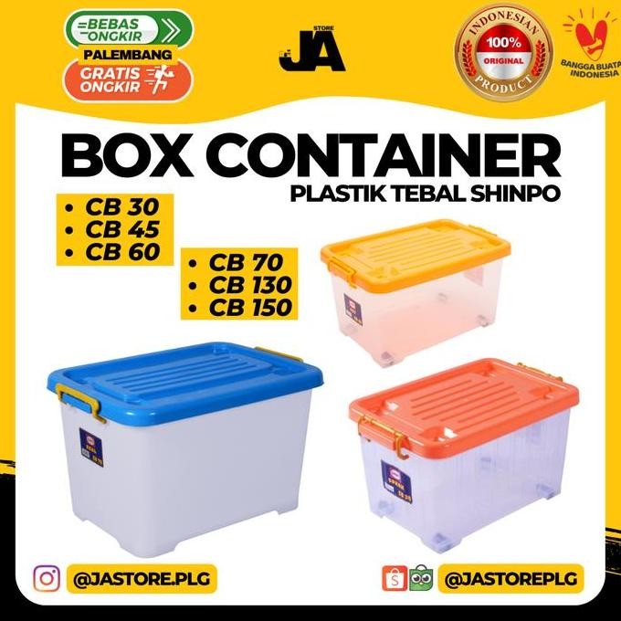

Terlaris Box Container Shinpo Plastik Serbaguna / Kotak Penyimpanan Murah Awet