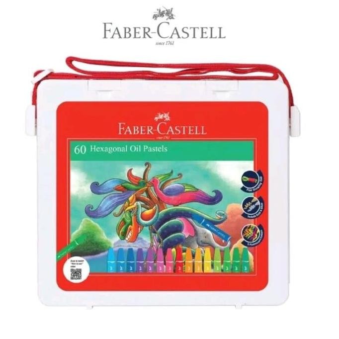 

NEW Crayon oil pastels Faber Castell 60 warna - Alat Tulis - Stationery