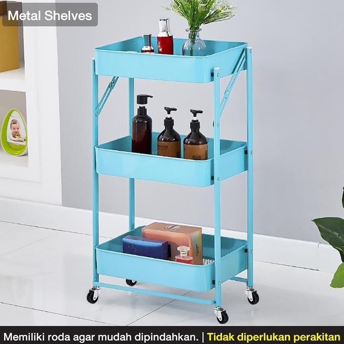 

Terlaris Bg Metal Storage Shelves Model Rak Troli Roda Serbaguna Rak Penyimpanan Anti Karat Simpan Mainan Pink