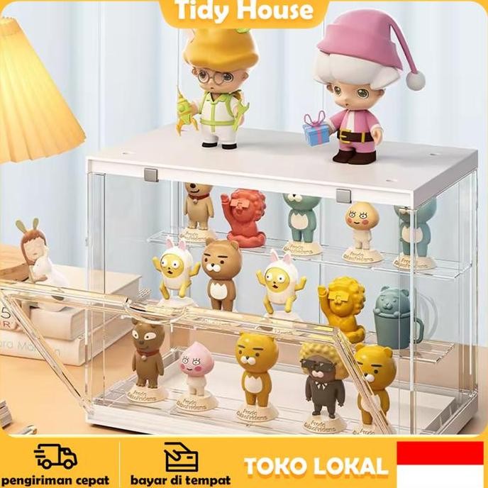 

Terlaris CodTidy House 50% Kotak Tampilan Boneka/Kotak Tampilan Super Transparan Akrilik/Storage Box/Box Container/Box Serbaguna Kotak Figure Box Display Box Full Acrtlic Pop Mart Blind Box Toy 2-Layer Organizers - Strorage Boxes Mainan Penyimpanan Doll