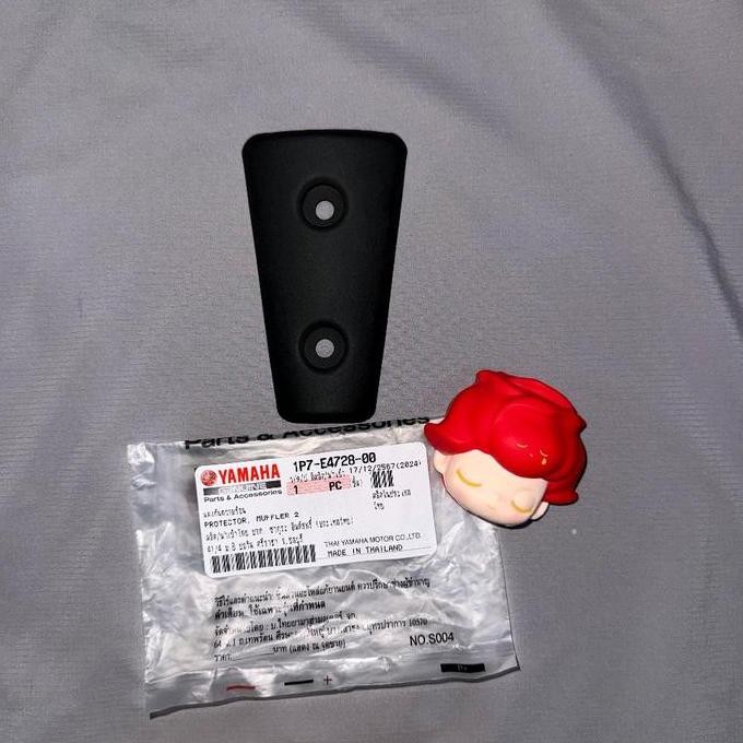 Tameng knalpot nouvo z dan lele silver chrome