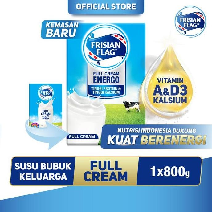

Frisian Flag Full Cream Energo Susu Bubuk 800g
