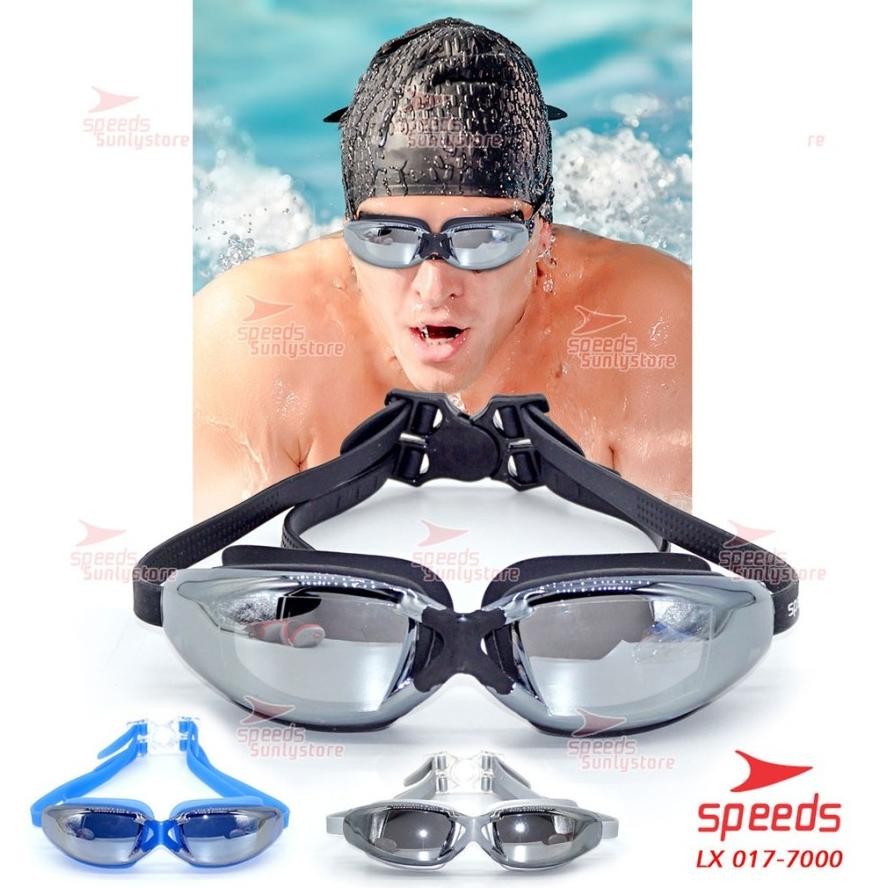 (Terbaru) Kacamata Renang Speeds LX 7000 Antifog & UV Protection (Terlaris)