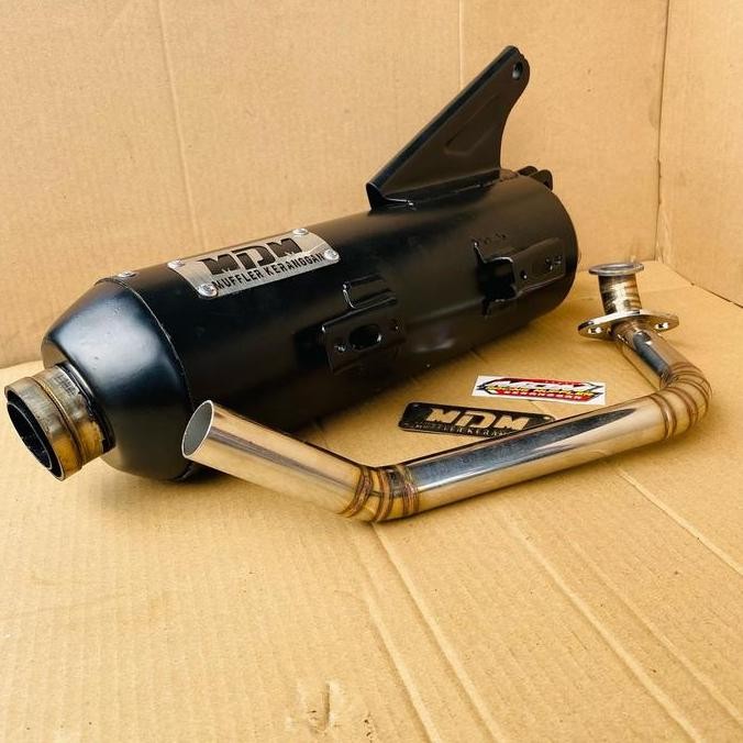 KNALPOT SET MDM STANDAR RACING BEAT SCOOPY FI ESP KARBU COPY CMS MONCONG SIROJI INLET 26-28