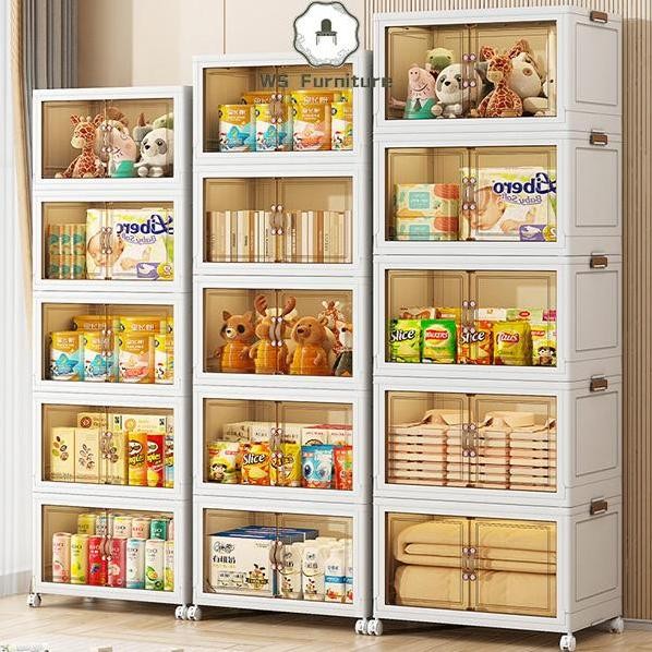 

Terlaris Plastic Foldable Storage Box/Kotak Plastik Penyimpanan Serbaguna Lemari Pakaian Plastik Transparan Berkapasita