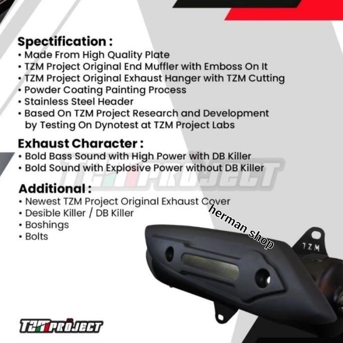 KNALPOT TZM PROJECT NMAX OLD / KNALPOT TZM NMAX OLD PROJECT