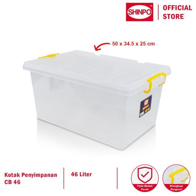 

Terlaris Shinpo Kontainer Plastik 59 X 37 X 27 Cm Regal Container Box Kotak Penyimpanan Spo-Sip-139-Cb-46 Transparan
