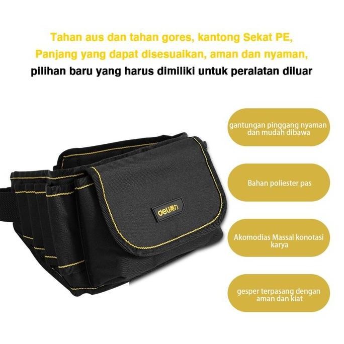 

Terlaris Deli Tool Bags / Tas Perkakas Pinggang Penyimpan Kunci Perkakas Dl5864