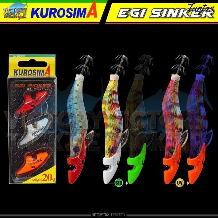 Promo Umpan Pancing Squid Jig Egi  Kurosima Egi Sinker Pemberat Egi