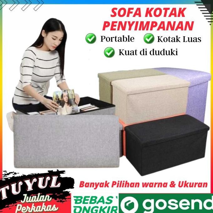 

Terlaris Sofa Bench Storage Box Kursi Kotak Penyimpanan Tebal Serbaguna