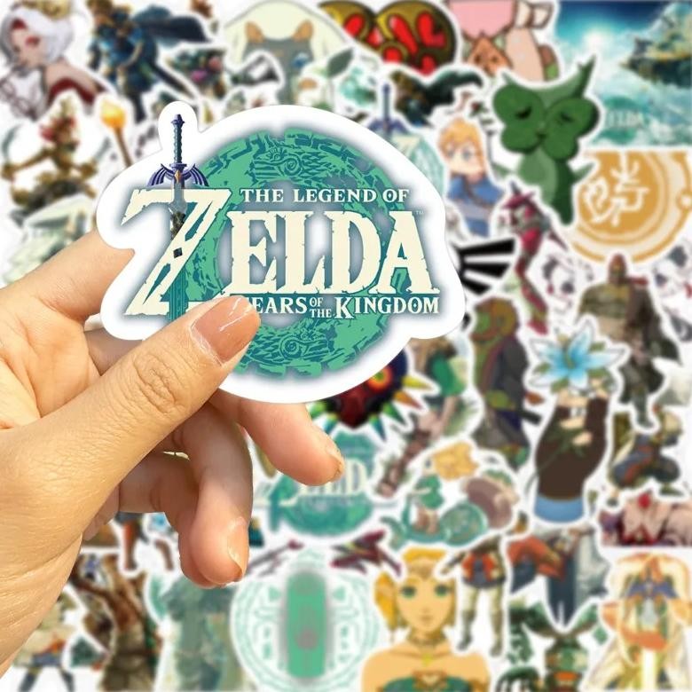 

50pcs/set The Legend of Zelda Stickers Anime Graffiti Guitar Skateboard Refrigerator Luggage Waterproof Sticker Kids Toys Decor