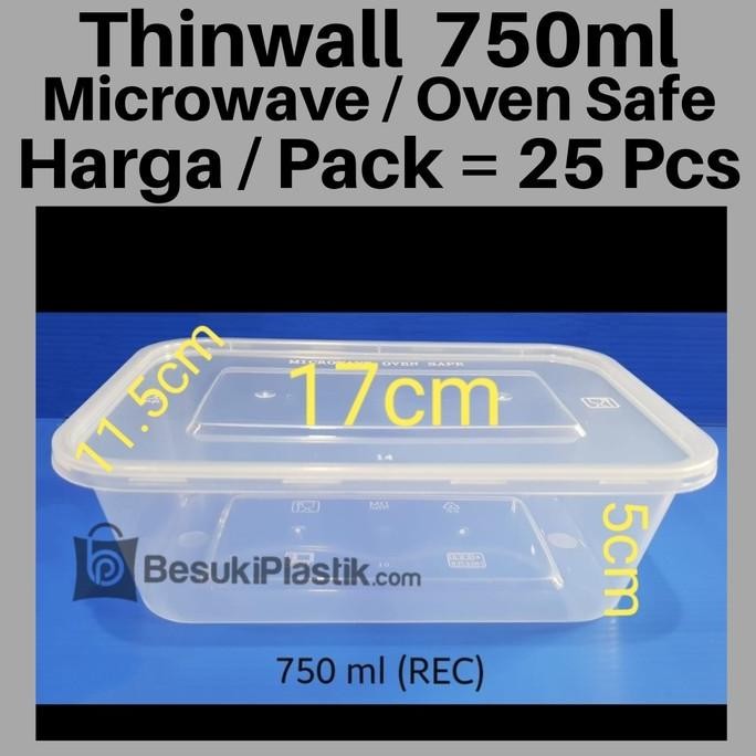 (Expert) Thinwall 750ml / Box 750ml/ Kotak Microwave 750ml
