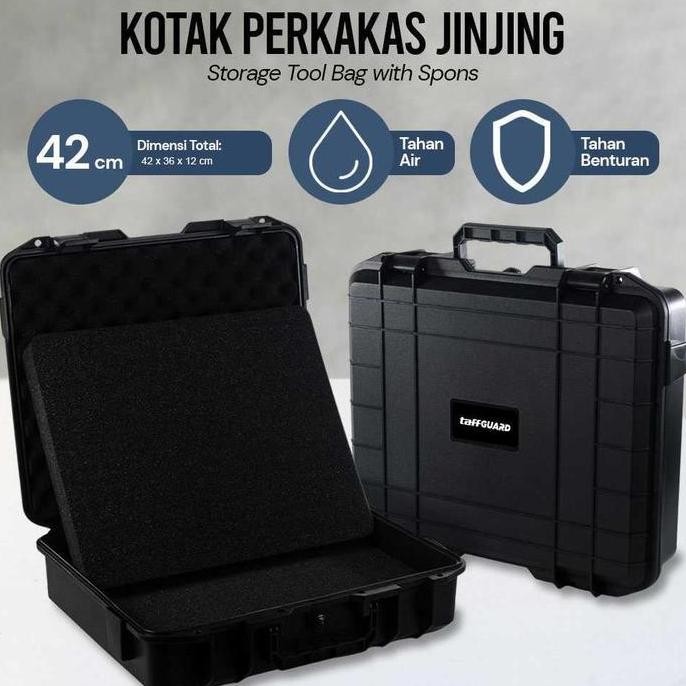 

Terlaris Taffguard Kotak Perkakas Jinjing Storage Tool Box Bag 42 36 34 Cm With Sponge - Pp3 (Graveston)