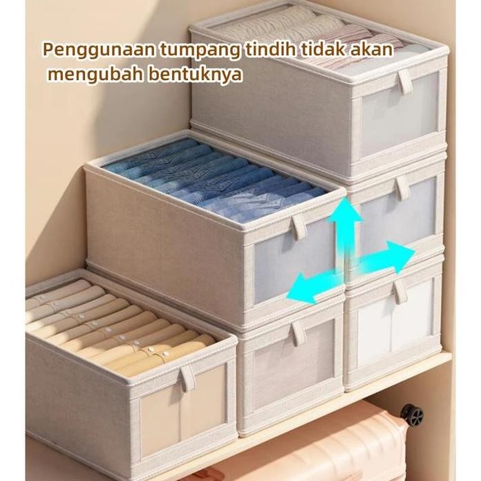 

Terlaris Storage Box Lipat Kotak Penyimpanan Baju Tahan Air / Box Baju Mainan / Tempat Penyimpanan Box Serbaguna
