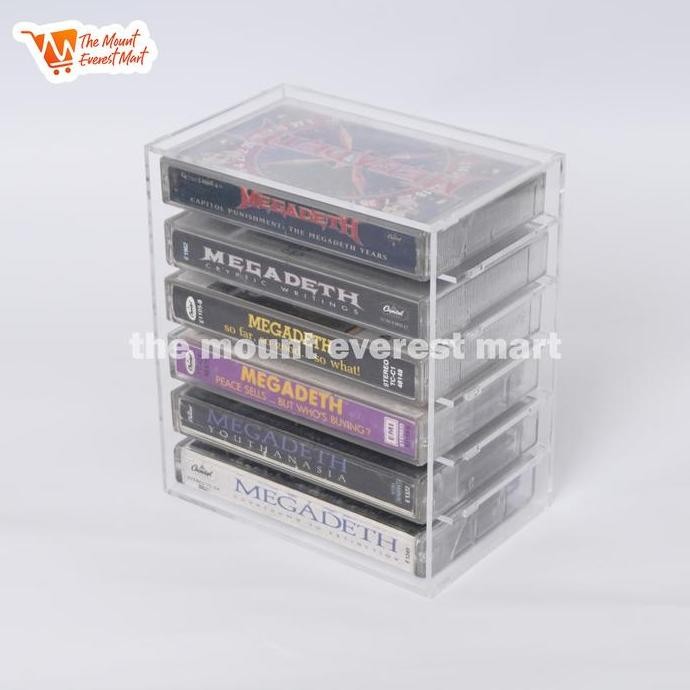 

Terlaris Box Display Kaset Pita Isi 6 | Tempat/ Wadah/ Pelindung Akrilik