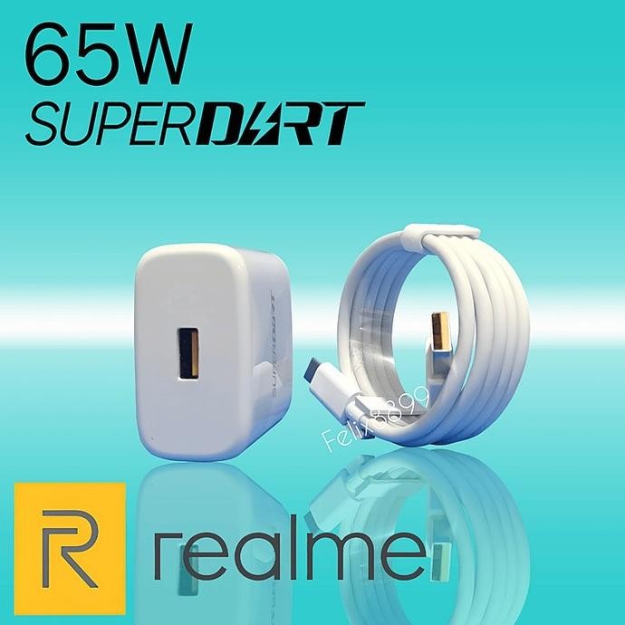 (Expert) Charger Realme 7 Pro 8 Pro ORIGINAL Super Dart 65 Watt USB Type C