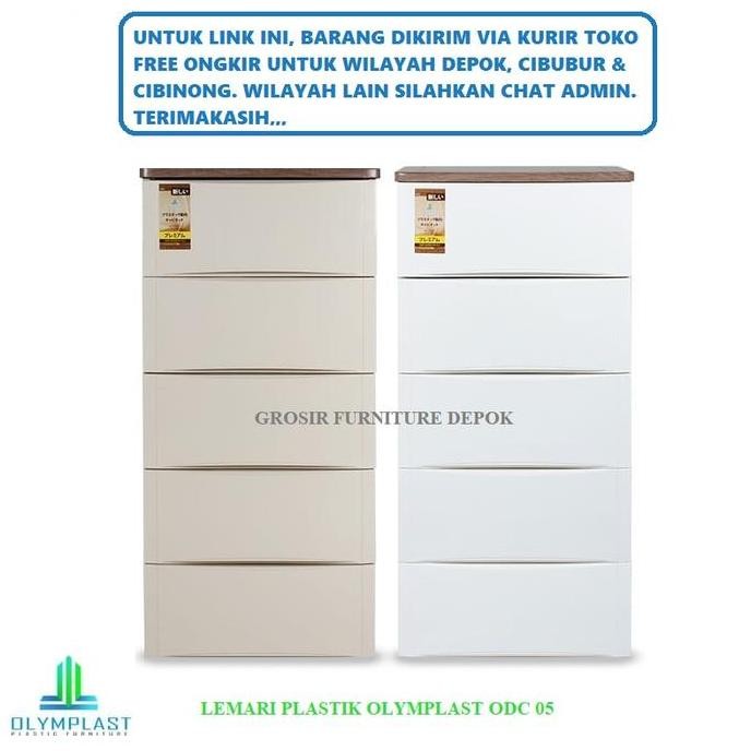 

Terlaris Lemari Plastik Drawer 5 Susun Merk Olimplast Odc 05