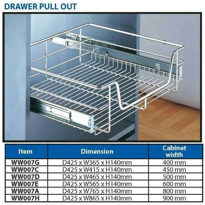

Terlaris Drawer Stainless Steel Ww.007C