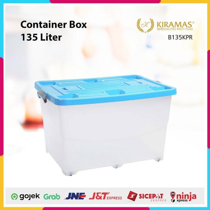 

Terlaris Container Box 135 Liter Kiramas B135Kpr Kotak Penyimpanan Serbaguna