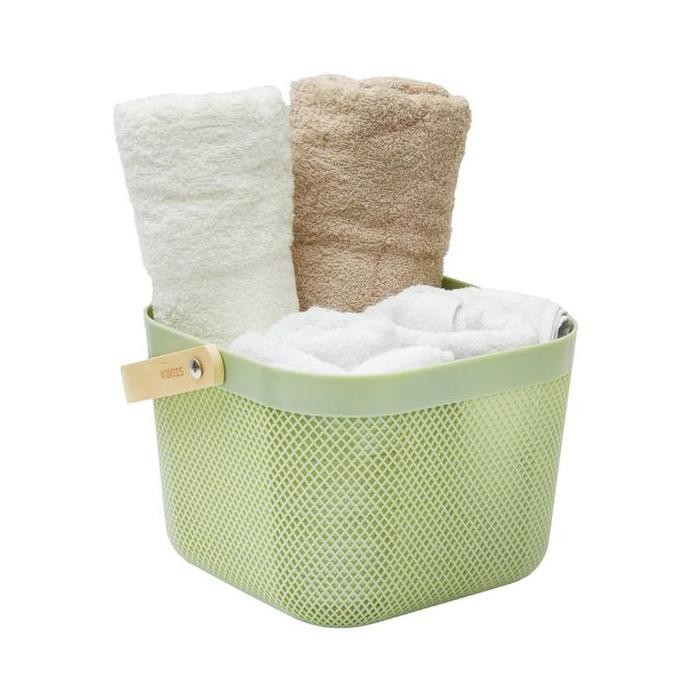 

Terlaris Azko Stora Keranjang Penyimpanan Handle Kayu Wood Handle Storage Basket Storage Basket Kotak Penyimpanan Serbaguna Bin Organizer Tempat Simpan Barang - Putih