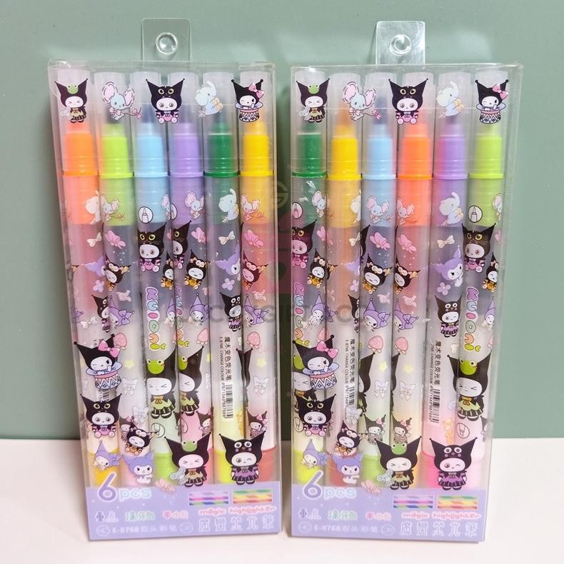 

(6PCS) STABILO 6 WARNA KUROMI / HIGHLIGTHER MOTIF KUROMI