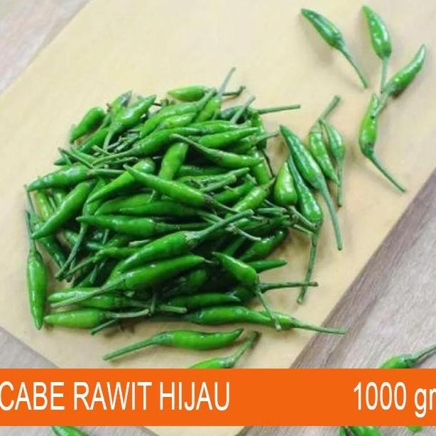 

Cabai Cabe Rawit Hijau Segar 1 kg - Sayur Lokal