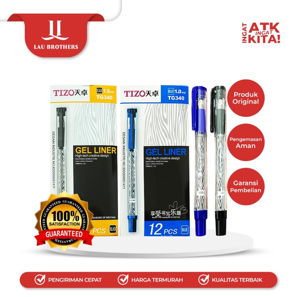 

TIZO PULPEN GEL LINER/ LINER GEL PEN (1LSN/ 12PCS)