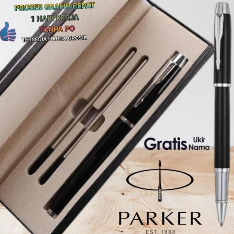 

Bollpoint Mewah Premium GiftBox Business Set Refill Pen Parker Stainless Clip Gratis Grafir Nama