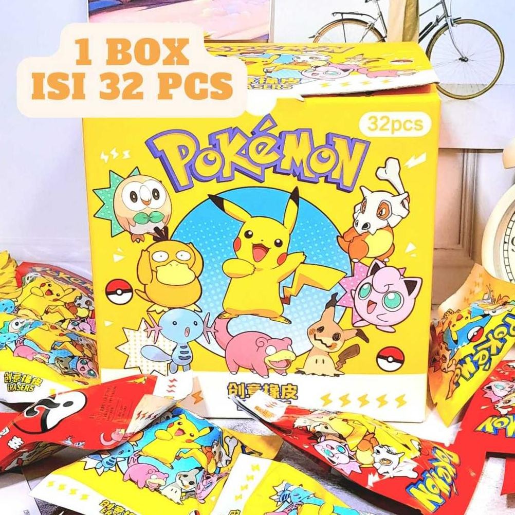 

1 BOX Penghapus Mystery POKEMON Varian Campur Komplit Favorit Anak Alat Tulis Kekinian Best Seller Kualitas Terbaik Bisa Grosir dan COD