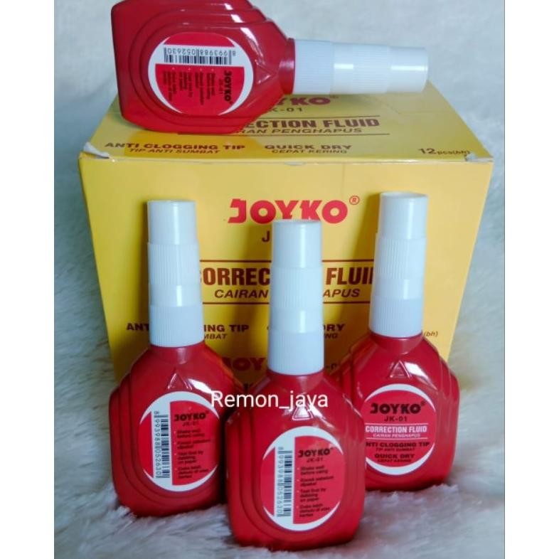 

promo Tip ex joyko JK-01 / tipex cair joyko ( 1 pak isi 12 pcs)