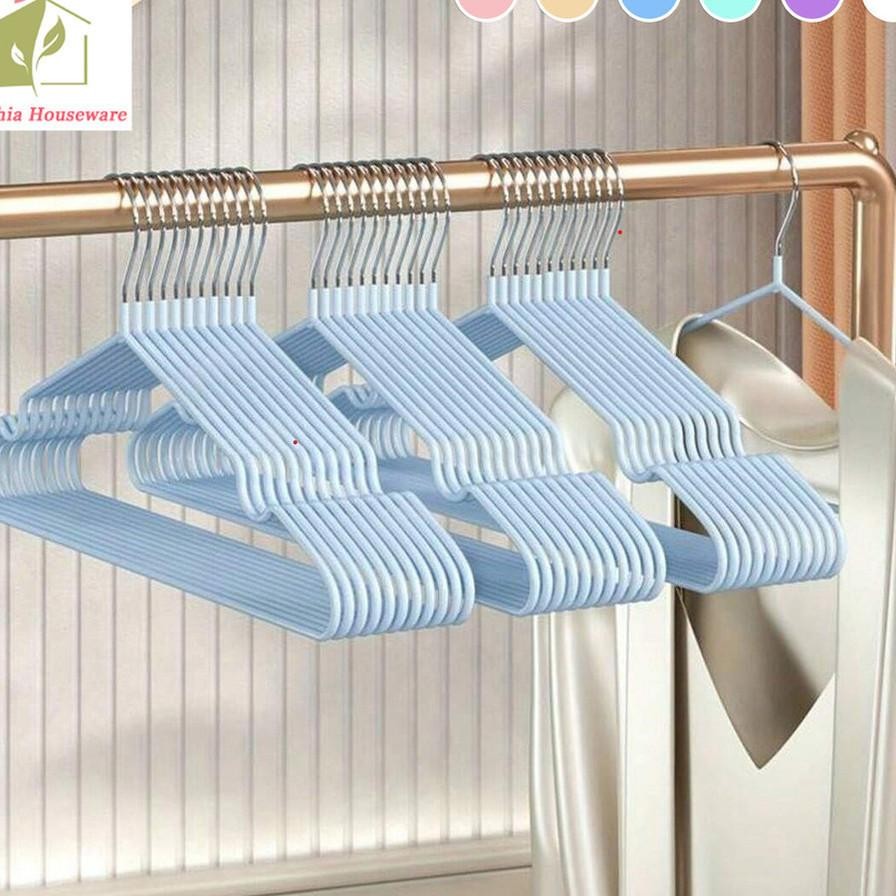 Hanger Besi Baja Anti Karat Gantungan Baju Kawat Hanger Besi