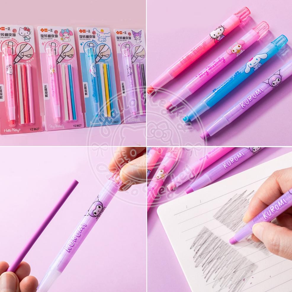 

penghapus bentuk pen kitty melody kuromi cinnamoroll original sanrio