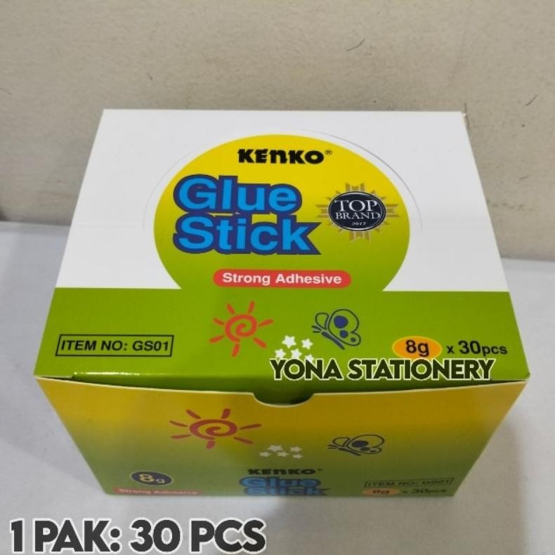 

LEM KENKO/GLUE STICK KENKO 8 GRAM | 1 PAK: 30 PCS AST