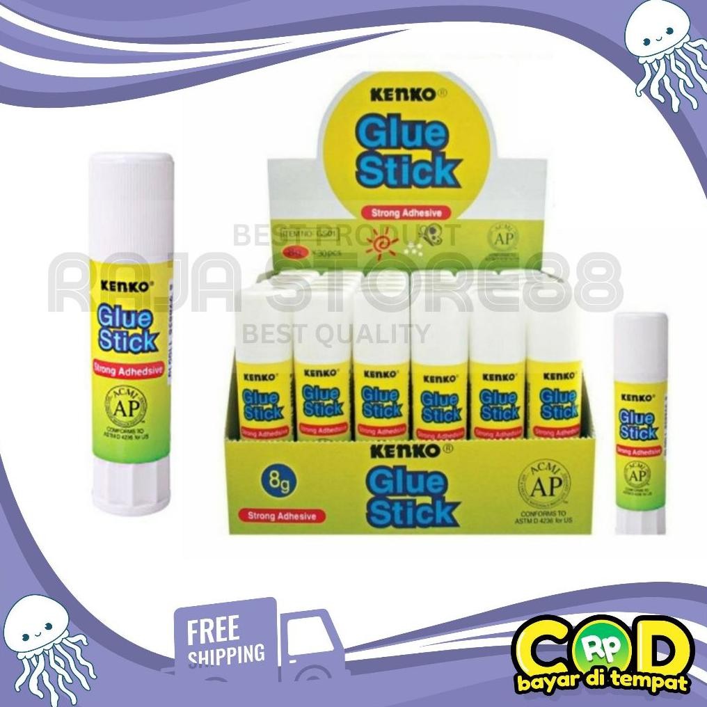 

(30 PCS)Lem Kenko Glue Stick Kecil 8 Gram AST