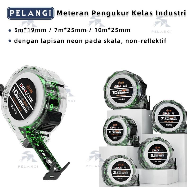 

Usefultools 10m Penggaris neon berteknologi hitam meteran anti karat dengan pita pengukur impor menebal penggaris Meteran Tukang 10 meter tahan banting Meteran Pengukur Kelas Industri Presisi Tinggi alat ukur meteran AST