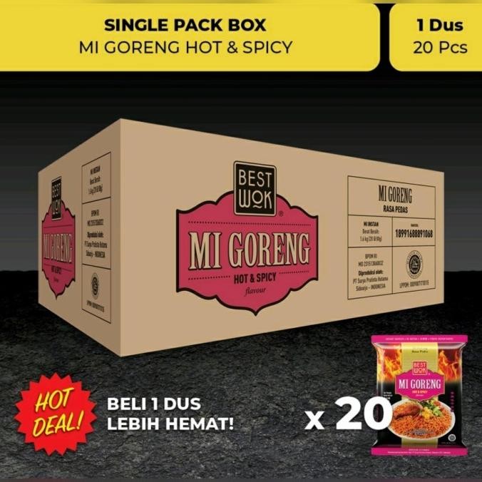 

(Expert) BEST WOK mie goreng pedas 1 dus isi 20 pcs