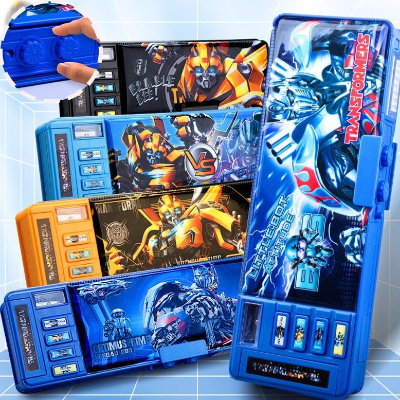 

Tempat Pensil Magnet Sandi Kotak Pensil Anak Kode Sandi Tempat Pensil Multifungsi Kartun Multifungsi Tempat Pensil Dua Sisi Tahan Air Dengan Rautan Pensil Tempat Pensil Berkapasitas Besar AST