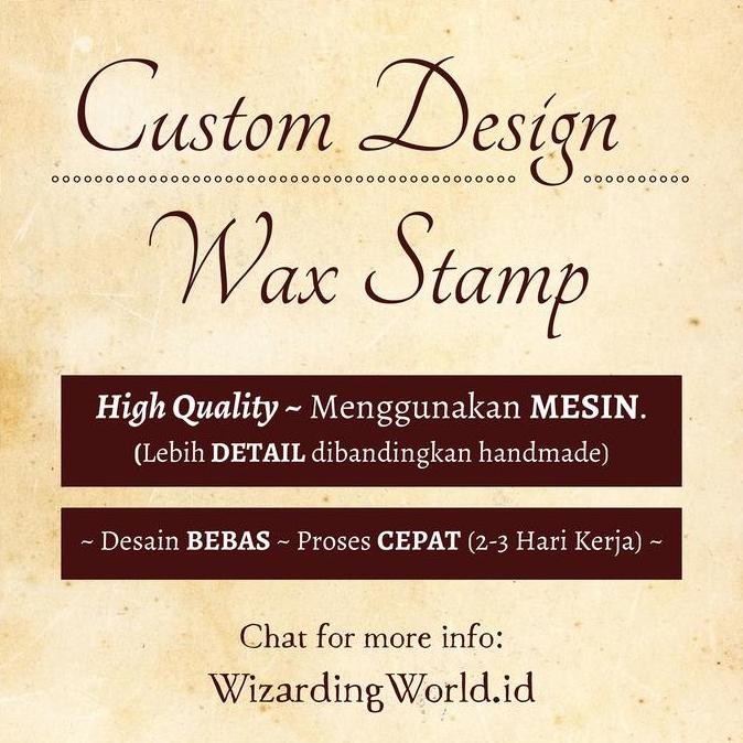 

Custom Wax Seal Stamp Stempel Segel Lilin Surat Vintage Sealing